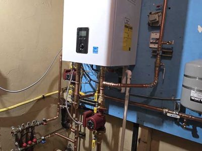 Tankless Water Heater Combi Boiler System Installation